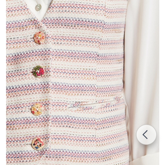 Pastel Striped Commit to Interest Vest in Stripes - Picture 6 of 9